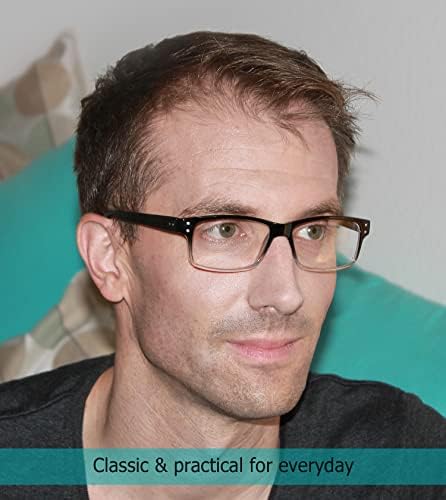 Лур 3 пакува очила со метал со метал со метал + 6 пакувања класични очила за читање