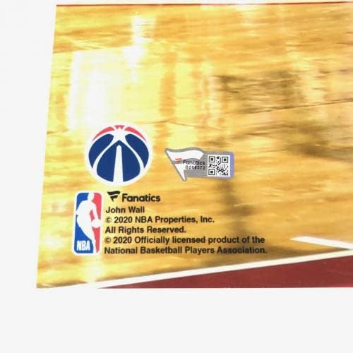 Wallон Вол потпиша 16х20 Фото фанатици Вашингтон Волшебници - Автограмирани НБА фотографии