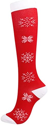 Пријатни чорапи за жени жени Божиќни топли чорапи перформанси памучна подлога случајно спортско слободно време за компресија чорапи