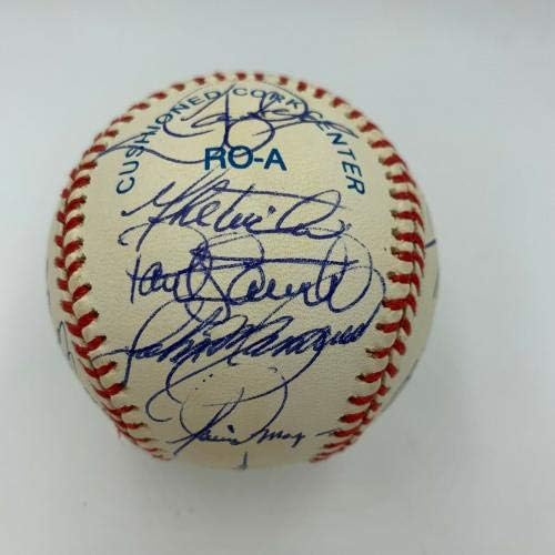 Тимот на Кен Грифи rуниор и Алекс Родригез 1998 година Сиетл Маринерс потпиша Бејзбол ПСА - Автограм Бејзбол