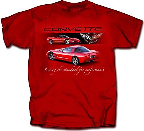 Chevrolet од 1997 до 2004 година Corvette C5 - Машка маица од памук на oeо Бла