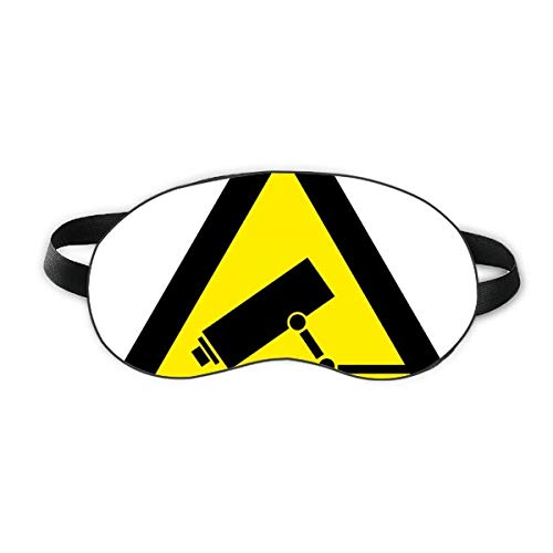 Предупредување симбол на жолто црн монитор Триаголник на фотоапаратот за спиење на очите штит мека ноќно слепење на сенка на сенка