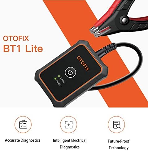 Tester Otofix Battery BT1-Lite, 6V 12V 100-2000 Analyzer на батерии за автомобили CCA, алатка за тест и полнење за полнење, тест за сите возила