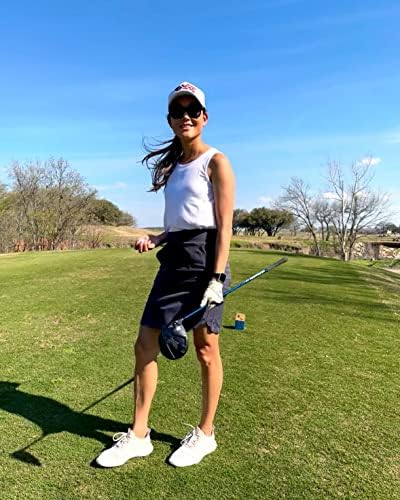 RBX активна женска долга должина, брзо сушење ткаени голф -голф со џебови за тенис, пикбол, пешачење, вежби