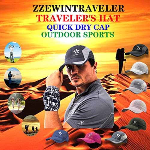 ZzeWintraveler Брзо суво капаче за трчање за мажи за мажи жени со лесна дише мека прилагодлива спортска капа на отворено