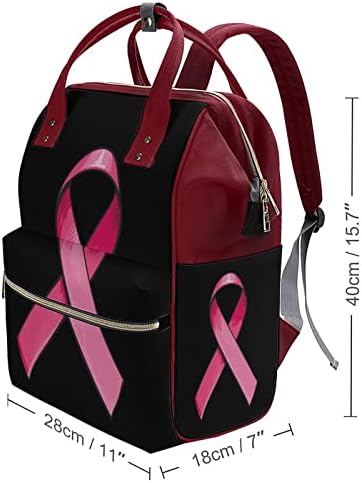 Розова Сатенска Лента Торба За Пелени Ранец Водоотпорна Мама Торба Ранец Со Голем Капацитет