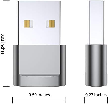 USB C женски до USB машки адаптер, тип Ц до USB конвертор на полнач за iPhone 14 Plus 13 12 11 Pro Max, Samsung Galaxy S23 S22 S21