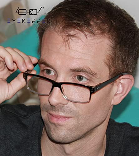 Eyekepper Заштедете 10% на комплет 5 пакувања класични очила за црно читање за мажи и 4 пакувања со две тони црни чисти читатели