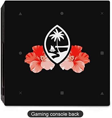 Guam Tribal Hibiscus PVC Леплива налепница налепница за заштита на кожата за PS4 PRO/PS4 тенок контролер
