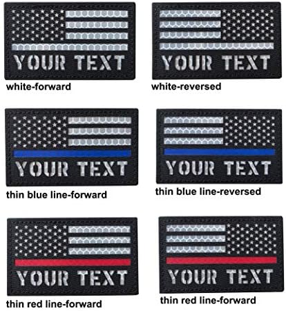Прилагодено 2x3,5 инчи рефлексивен тактички лична карта нас знак за знаме на знами