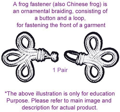 Затворање на копчињата за кинески жаби кука и прицврстувач за очи- шиење на ватенка за ренесанс танц Хавајски невестински костуми облека