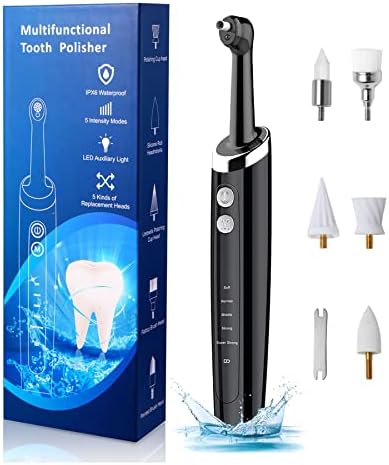 Електричен полисер за заби, комплет за белење на заби за белење на заби и чистење на дневна нега, USB полнење, водоотпорна, мултифункционална