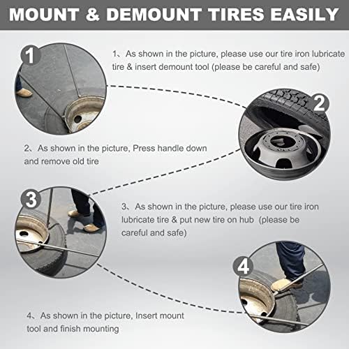 Tire Iron, 34645 Mount Mount and Demount Iron, Алатка за отстранување на гуми за гуми без капчиња, шипка за гуми за автоматско и одржување на