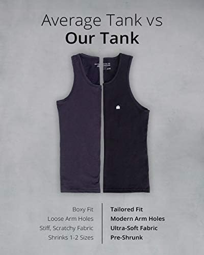 Во AM Premium Basic Tank Tops за мажи - резервоари за мускули на тренингот на плажа - 2XL