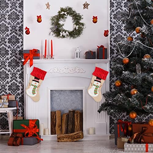 Бонбони подароци чорапи Персонализирани камин порибни кадифени Божиќни украси и додаток за забава за деца за семејни празници Декор Декор Божиќна