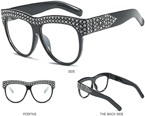Mincl преголем фотохромички блинг ригинестонс за читање очила Femaleенски кристална рамка за очила за очила за очила за жени за жени