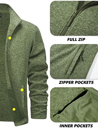 Јакни за машка руно во Таквасен, целосна патент јакна, лесни меки топли палта со џебови