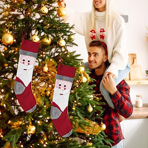 XIOS 2022 Божиќни чорапи 18 Големи божиќни чорапи Божиќни санта снежен човек пингвин украси домашни партии и подароци за деца