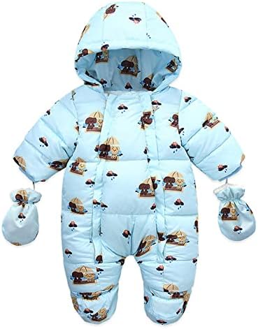 Момци скијачки панталони со големина 10 надворешни облеки дебели бебешки палто топла јакна девојче ромпер момче новороденче зима 5Т момчиња