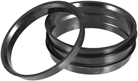 Acropix 72,6 mm до 69,6 mm Универзален центар за центрични прстени со црна боја - пакет од 4