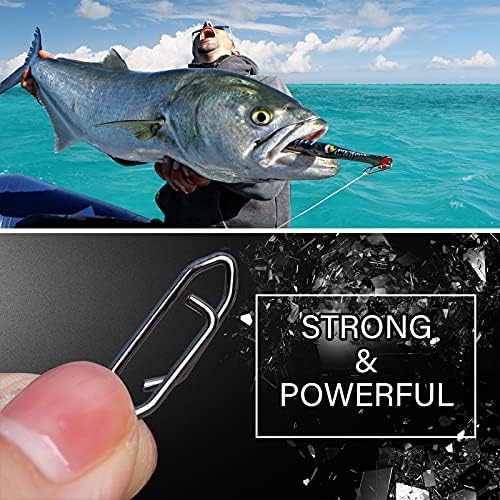 Атибин не'рѓосувачки заклучување прилепуваат вртежи челик солена вода конектор за риболов со голема јачина на риболов клип моќност на приклучок