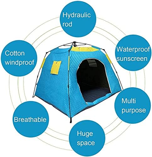 VHG иновација шатор 3-4 лице мраз риболов шатор густ памук топла зима целосно автоматско водоотпорно засолниште за ветерници за риболов