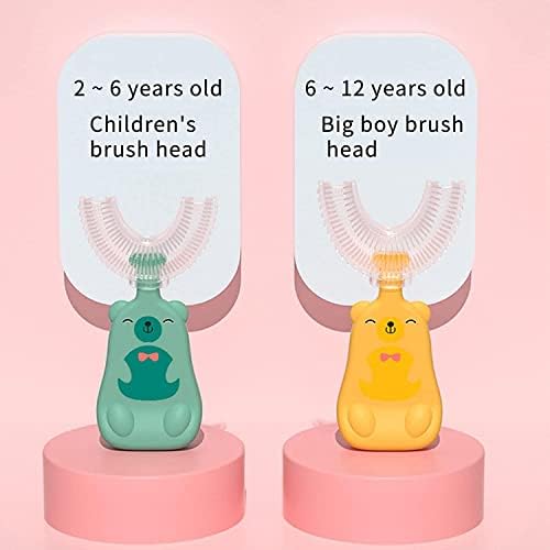 G -заби симпатична деца со четка за заби во форма - Патка дополнителна мека четка за заби за заби, 360 деца четка за заби, рачна силиконска
