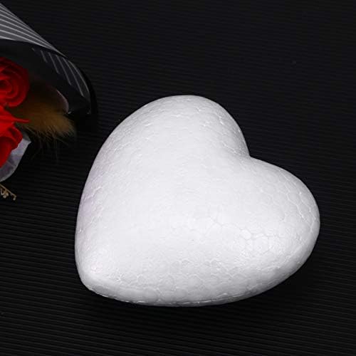 Паткав декор 10 парчиња занаетчиска пена срца полистирен пена топки срце за занаетчиски моделирање пена цвет, аранжман декорација