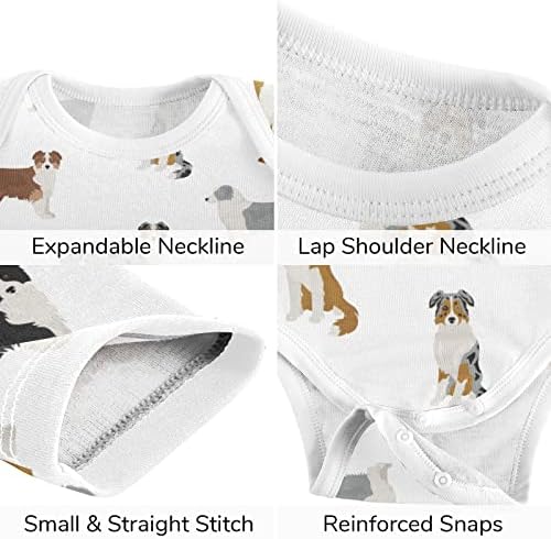 vvfelixl бебешки панталони поставува кученца поставува кучиња јога краток ракав облека за бебиња за момчиња девојчиња 0-24 месеци