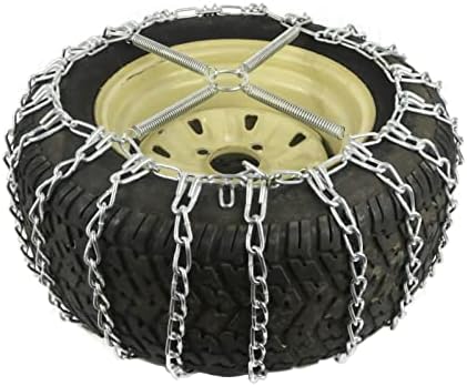 Продавницата РОП | 2 Пар за синџири на гуми за линкови за Cub Cadet 16x7.5x8 Front & 25x12x12 трактор за задна гума