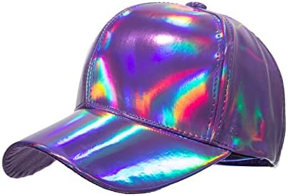 Dbylxmn Femaleенски летен случајчки мултикорозен бејзбол капа ПУ кожен капа, визири, капачиња за бејзбол капачиња мажи прилагодливи