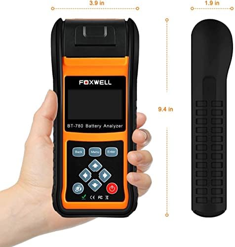 Тестер за оптоварување на батеријата Foxwell за 6V 12V 24V Cranking и полнење алатка за тестирање на системот за стартување BT780 Auto Batteries