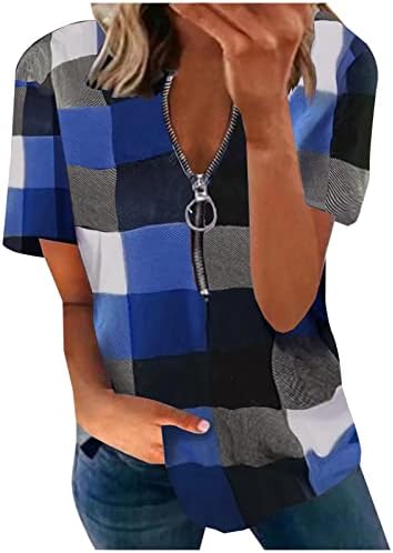 Women'sишилиумски женски бок блок џемпер со долги ракави против вратот патент пулвер трендовски крпеница обични лабави вклопувани блузи
