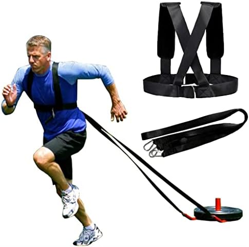 CXDTBH додатоци за фитнес додатоци за санки за влечење на гуми за влечење на фитнес резистенција тренинг за тренинг прилагодлива лента за рамо на рамото