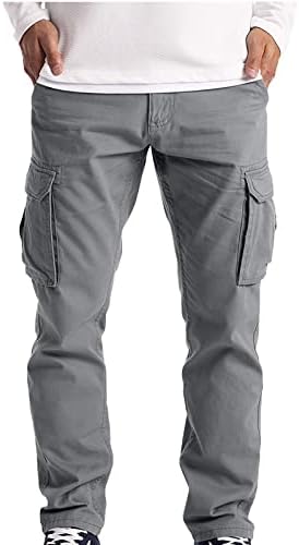 Машки Карго Панталони Опуштено Вклопуваат Секојдневни Панталони Лесни Мулти Џебови Панталони Мода Трчање Улична Облека За Мажи
