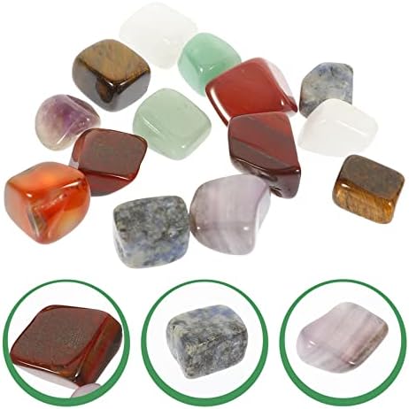 Исценети додатоци за јога 14 парчиња кристали камења поставени 7 чакра камења разгалени камења балансирајќи природни камења за јога медитација
