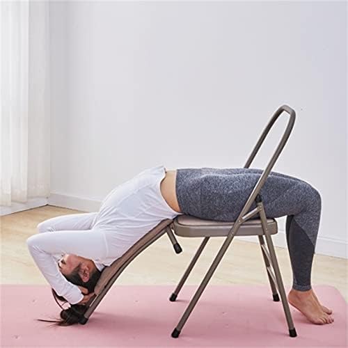 Теервер јога преклопување стол дома преклопување стол задебелен јога преклопување стол јога стол столче помошен стол