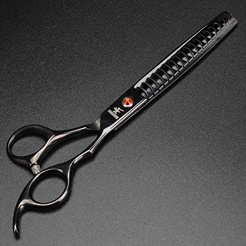 Ксуанфнег Црн 4 парчиња ножици за миленичиња 7 инчни Ножици за Сечење, Ножици за Свиткување и ножици за разредување се Изработени од
