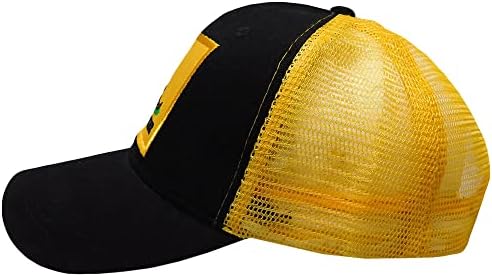 Гадсден не ме гази со мене лепенка црна со жолта мрежа камионџија со акрилик прилагодлива извезена капа за бејзбол капа