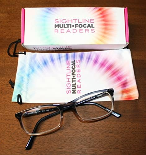 Очила за читање на мултифокус очила сиви до кристално избледување прогресивна моќност Премиум квалитет на ацетат рамка cory