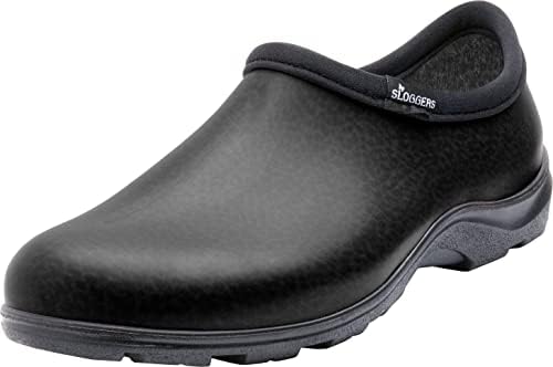 Sloggers 5301BK10 машки дожд и градинарски чевли, кожен црн принт, големина 10