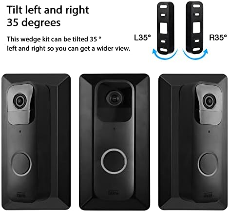 Okemeeo ourtobell Mount for Blink Video Doorbell 35 степени агол монтажа и wallидна плоча за трепкање видео врата