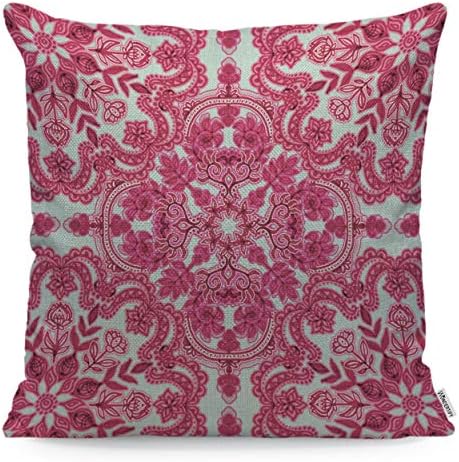 Condectify Pillow Cover Hotешка розова крема Цвет - мека постелнина за перници за декоративна спална соба/дневна соба/троседот/фарма