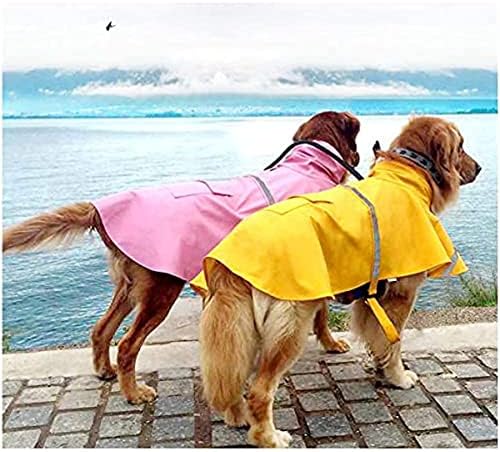 Микајо, големо куче со мантил, прилагодливо милениче водоотпорна облека, лесна јакна од дожд Пончо дуксери со ленти од рефлексија