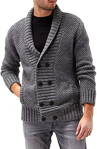 Јакни за мажи есен и зимски моден кардиган за машка топла лаптоп јакни џемпери со качулка