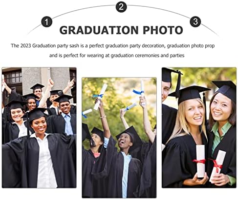 Pretyzoom 4 PCS Дипломирање Класа на саш од 2023 година за дипломирање 2023 материјали за дипломирање