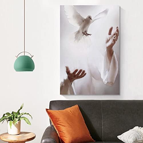Естетски постери Светиот Дух гулаб Апстрактна уметност Постери илустрација платно wallидни уметности за wallидни декории декор