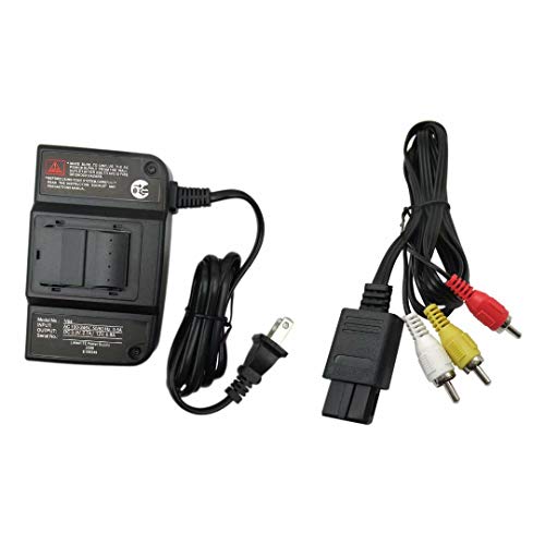 Снабдување со напојување со напојување со AC адаптер и кабел за кабел за Nintendo 64 N64