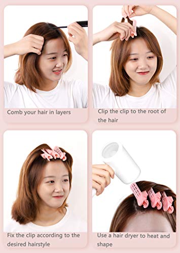 Инстант клип за волумирање на косата за жени, 6 парчиња волумензирање на корен од корен за коса, меки клип за коса DIY, навивачи за