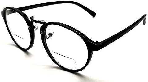 Бифокални очила за читање читатели за мажи и жени чисти леќи со метално парче нос прилагодување